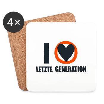 Letzte Generation - Design 6 - Untersetzer (4er-Set) - Weiß - Vorne