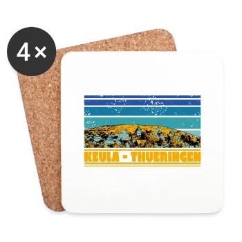 Südharz Merch - Keula I - Untersetzer (4er-Set) - Weiß - Vorne
