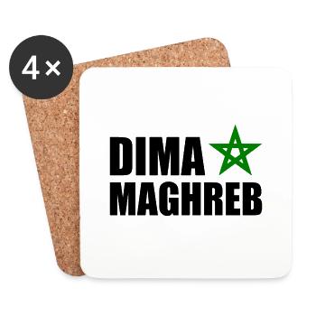 Dima maghreb - Marokko - Untersetzer (4er-Set) - Weiß - Vorne