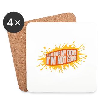bring my dog quote - Coasters (set of 4) - white - Front