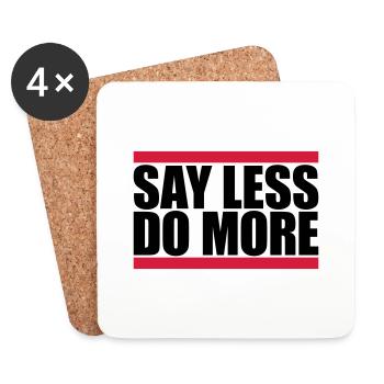 say less do more - Untersetzer (4er-Set) - Weiß - Vorne
