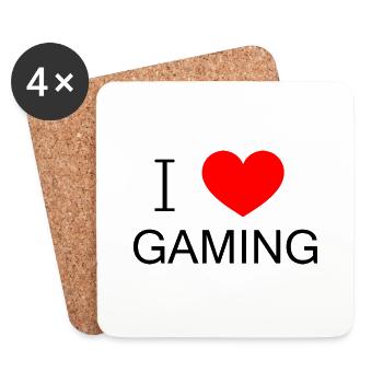 Game Gaming PC - Untersetzer (4er-Set) - Weiß - Vorne