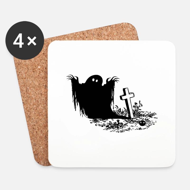 Geist - Untersetzer (4er-Set) - Weiß