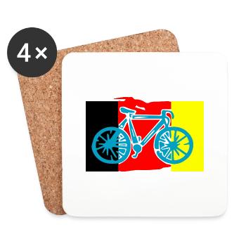 Triathlon Swim Bike Run - Untersetzer (4er-Set) - Weiß - Vorne