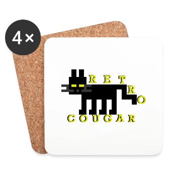 Retrocougar - Coasters (set of 4) - white - Front