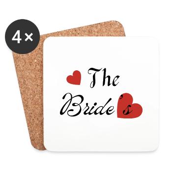 The bride’s -la mariée - Dessous de verre (lot de 4) - blanc - Devant