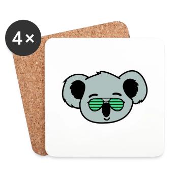 koala cool - Untersetzer (4er-Set) - Weiß - Vorne