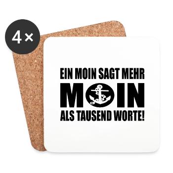 Moin - Untersetzer (4er-Set) - Weiß - Vorne