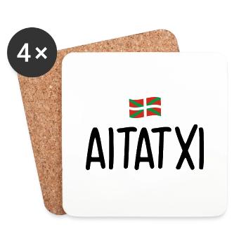 Aitatxi Basque country grandfather - Coasters (set of 4) - white - Front