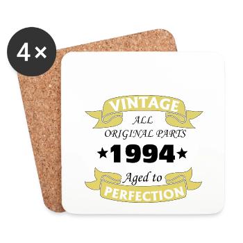 Vintage 1994 30 ans aged to perfection - Dessous de verre (lot de 4) - blanc - Devant