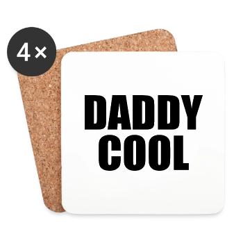 Daddy cool - Untersetzer (4er-Set) - Weiß - Vorne