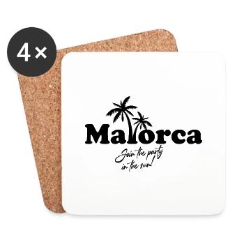 Mallorca – Join The Party In The Sun! - Untersetzer (4er-Set) - Weiß - Vorne