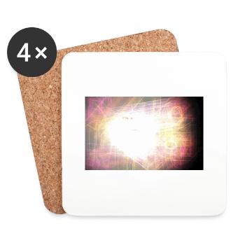 Space, Fantasy, Light - Coasters (set of 4) - white - Front