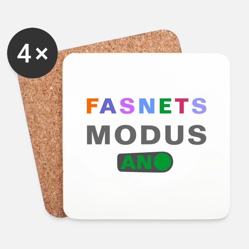 FASNETSMODUS - Untersetzer (4er-Set) - Weiß