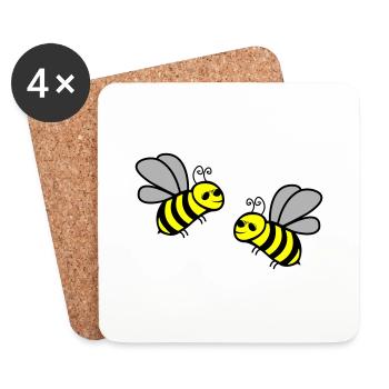 Bee Cool 2 - Coasters (set of 4) - white - Front