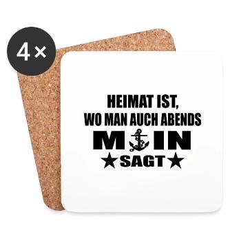 Moin - Untersetzer (4er-Set) - Weiß - Vorne