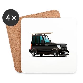 FunnyNitro - Coasters (set of 4) - white - Front