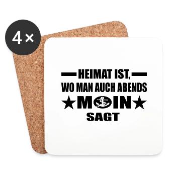 Moin - Untersetzer (4er-Set) - Weiß - Vorne
