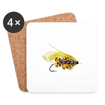 Rouge et noir - Coasters (set of 4) - white - Front