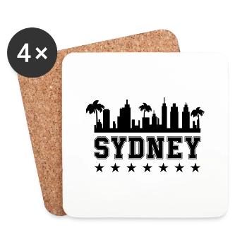 sydney - Untersetzer (4er-Set) - Weiß - Vorne