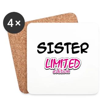 SISTER LIMITED EDITION - Coasters (set of 4) - white - Front