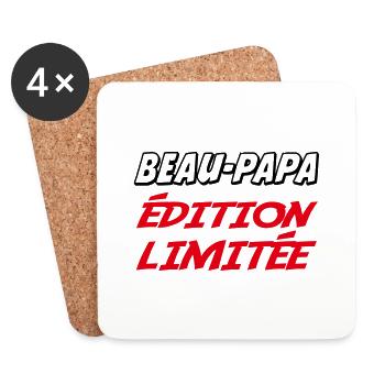 BEAU PAPA édition limitée - Dessous de verre (lot de 4) - blanc - Devant