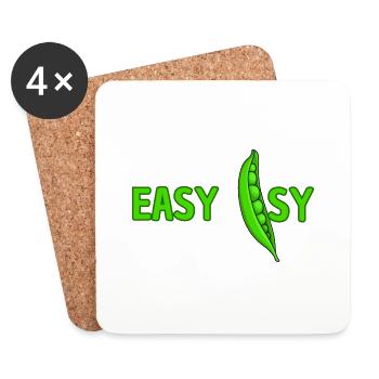 Easy peasy - Untersetzer (4er-Set) - Weiß - Vorne