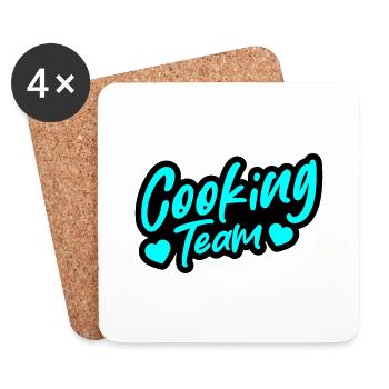 Cooking Team - Untersetzer (4er-Set) - Weiß - Vorne