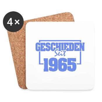 Divorcé en 1965 - Dessous de verre (lot de 4) - blanc - Devant