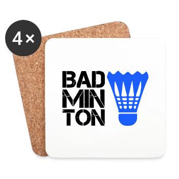 Badminton badminton - Coasters (set of 4) - white - Front