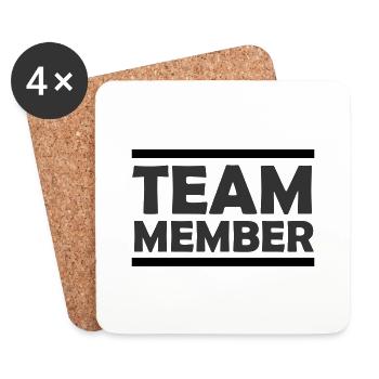 Team Member - Coasters (set of 4) - white - Front