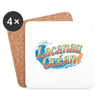 Lacanau Océan - Dessous de verre (lot de 4) - blanc - Devant