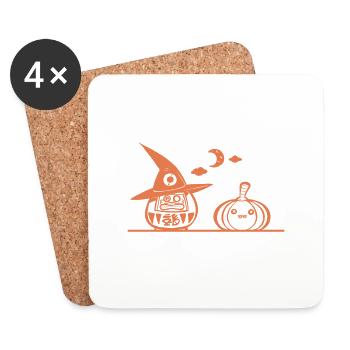 Halloween Japan 2 - Coasters (set of 4) - white - Front