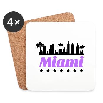miami - Untersetzer (4er-Set) - Weiß - Vorne