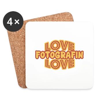 Job Photographer - Coasters (set of 4) - white - Front