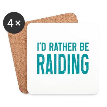plutôt faire du raid sur l’Artboard 1 - Dessous de verre (lot de 4) - blanc - Devant
