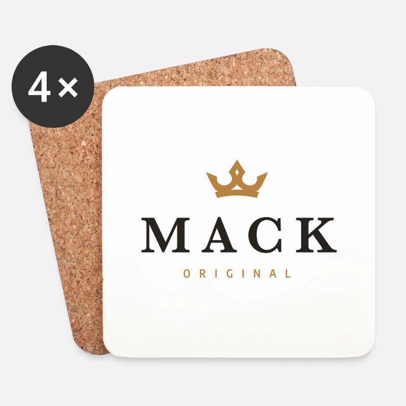 Mack Original Familienlogo - Untersetzer (4er-Set) - Weiß