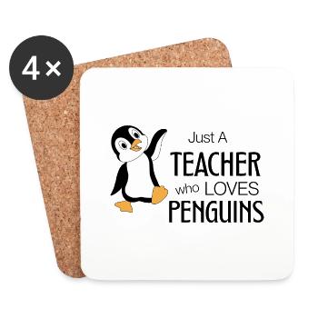 Just a Teacher - Untersetzer (4er-Set) - Weiß - Vorne