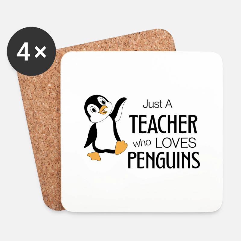 Just a Teacher - Untersetzer (4er-Set) - Weiß