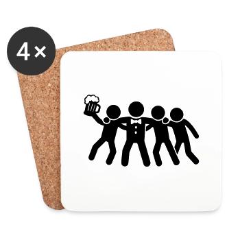 Hen Party Group - Coasters (set of 4) - white - Front