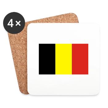 belgium - Coasters (set of 4) - white - Front