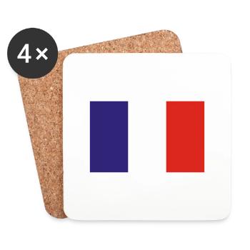 France - Coasters (set of 4) - white - Front