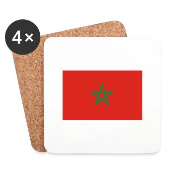 morocco - Coasters (set of 4) - white - Front