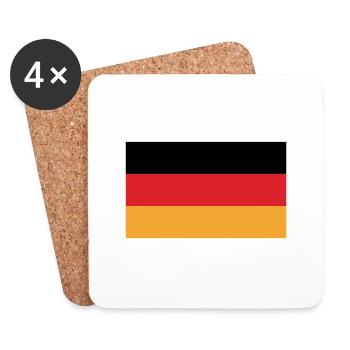 Allemagne - Dessous de verre (lot de 4) - blanc - Devant