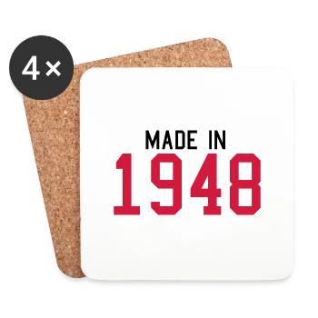 1948 - Coasters (set of 4) - white - Front