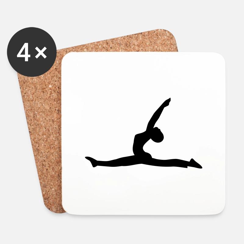 fitness - Untersetzer (4er-Set) - Weiß