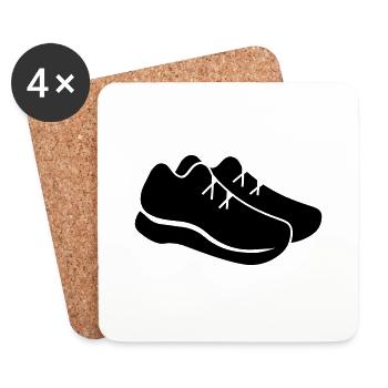 LAUFSCHUHE - Dessous de verre (lot de 4) - blanc - Devant