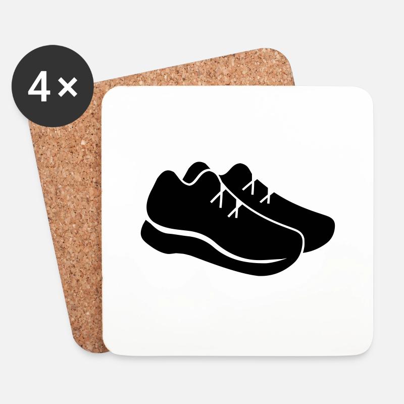 LAUFSCHUHE - Coasters (set of 4) - white