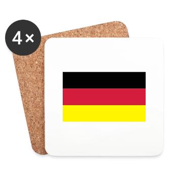 Germany - Dessous de verre (lot de 4) - blanc - Devant