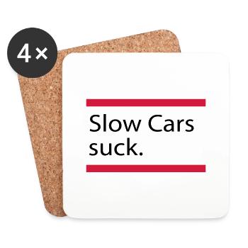 Auto - Untersetzer (4er-Set) - Weiß - Vorne